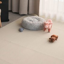 딩동펫 반려동물 미끄럼방지 블럭 카페트 6p, 아이보리