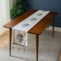 빈티지 테이블 러너 Q151, 타입1, 35 x 300 cm