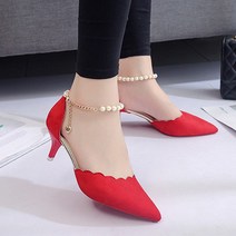 안다로미 웨이브체인 구두 5cm