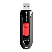 트랜센드 JetFlash 590 USB 2.0 메모리 블랙, 64GB