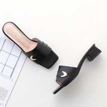 멜팅나인 여성용 골드 말굽 뮬 3cm RR3007