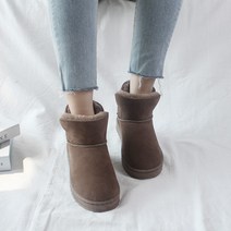 벨라노이 여성용 겨울 필수템 캐주얼 통굽 어그부츠 3cm