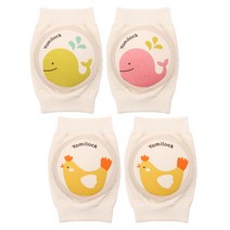 요미락 아동용 오가닉 무릎보호대 2종 x 2p 세트, 웨일, 치치, 2세트