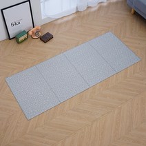 휴팡 강아지 미끄럼방지 PVC 접이형 매트 6T, 양탄자그레이