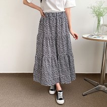 헤이진 잔꽃무늬 캉캉 스커트 SK23