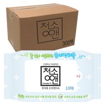 청소앤 안심 손세정티슈 휴대형, 10매, 300팩