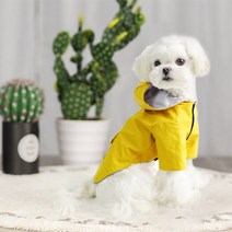 머니조이 강아지 바람막이 우비, 옐로우