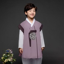 금동이 남탁분홍둥근보 남아용 아동한복세트 AM162