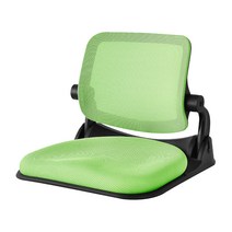 청심의자 폴더 스퀘어 SM 접이식 메쉬 좌식의자, 그린