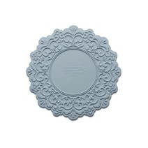 벨류세라믹 아멜리아 플레이트 실리콘 테이블매트, 블루, 소(지름 25cm)