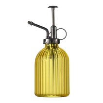 댓츠댓 레트로 프레스 유리 스프레이 분무기 스트라이프 옐로우 320ml, 1개