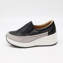 벨라노이 투톤 손꼬멤 키높이 베이직 슬립온 6cm