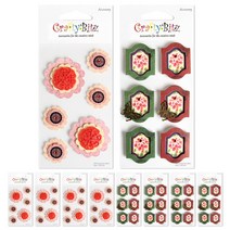 데어리즈 선물포장 전통 문양 입체 데코 스티커 믹스 N 2종 x 5p 세트, 혼합색상, 10매