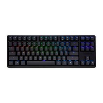 CHERRY 유선 기계식 키보드 적축, 텐키리스, G80-3000S TKL RGB, 블랙