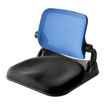 청심의자 폴더 스퀘어 SM 접이식 메쉬 좌식의자, 투톤블루