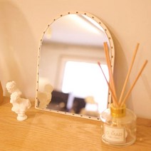 스튜디오612 아치형 1924 거울 세트, 우드