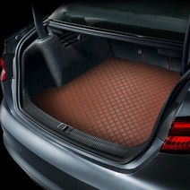 지엠지모터스 퀼팅 가죽 트렁크 매트, 현대, 현대 제네시스 G80 RG3바디 2020년 이후모델, 브라운