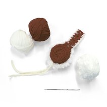 멜로우 아기 동글 귀돌이 뜨개질 키트, 1세트, 초콜렛