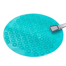 바로 미끄럼방지 발지압 매트 지름 55cm, 그린