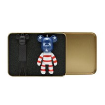 포포베 골프 퍼터 키퍼 그린보수기 + 피규어 + 틴트케이스 세트, 미국(피규어), 블랙(그린보수기), 1세트