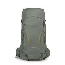 오스프리 등산배낭 Kyte 38L 레인커버 포함, Rocky Brook Green