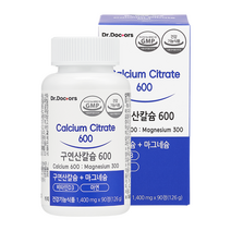 닥터닥터스 구연산 칼슘 600 플러스 마그네슘 플러스 아연 비타민D, 90정, 1개
