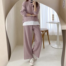 보리맘 임산부 상하 바지 세트 E409