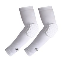 올리보 농구 슬레이브 벌집 팔꿈치보호대 SVA화이트 S, 2개