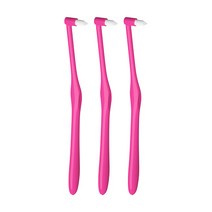 오픈스페이스 휴대용 교정 어금니 칫솔 핑크, 1개입, 3개