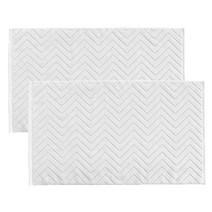 디지지 욕실 발매트 2p + 논슬립 패드 세트, 화이트