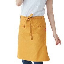HK 쉐프 허리 앞치마, 옐로우, 1개