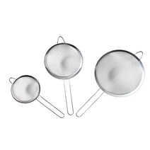STM 스텐 편수핸들 채망 12cm + 16cm + 20cm 세트, 그레이, 1세트