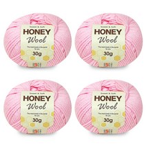 니뜨 허니 울 뜨개실 30g x 4p, 41연분홍