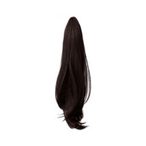 샵앤도 여성용 포니 테일 부분가발 밴딩형 35cm, 다크브라운, 1개