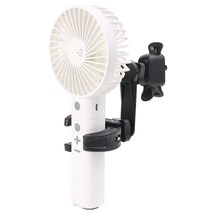 모런 차량용 무선 선풍기 + 멀티크랩 + 360 회전 거치대 세트, MR-FR116(선풍기), 화이트(선풍기)