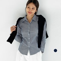 바블링브룩 여성용 스트라이프 텐션 라인 셔츠