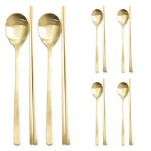 해모 디오스 티타늄 수저 6벌세트, 골드, 숟가락 6p + 젓가락 6p