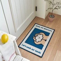 뽀득뽀득 터프팅 발매트, 블루