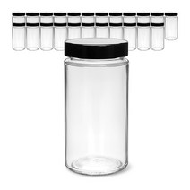 미르코리아 유리병 일자형 딥캡 블랙 L, 24개, 180ml
