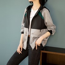 패션풀 칼리스토 스트링 배색 후드 집업 27745