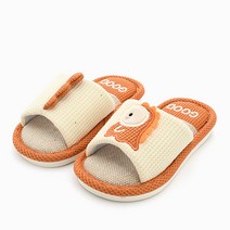 버블몬 온가족 거실 슬리퍼, 베이지, 1개