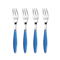 구찌니 필링 디저트포크, 블루, 4개