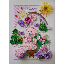 포원밀리언 5D 입체 스티치 DIY 보석십자수 키트, 1개, 무지개