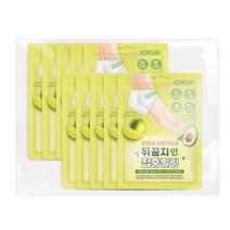 소프리스 발 뒤꿈치만 집중필링 마스크 팩, 1개입, 10개
