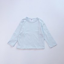 레인보우키즈 아동용 푸딩 무지 긴팔티