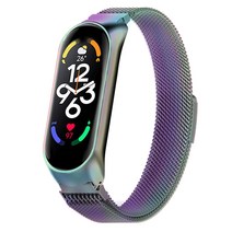 스페이스쉴드 샤오미 미밴드 7 메탈 밀레니즈루프 밴드 스트랩, 레인보우