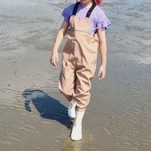 키키디 모래놀이 갯벌체험 아동용 가슴장화, 140