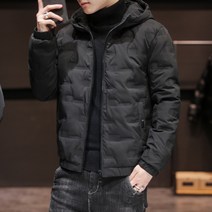 셀레네 남성용 숏 후드 패딩 자켓