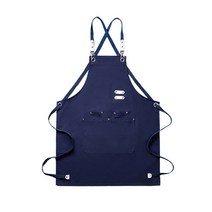 아리코 생활방수 캔버스 앞치마, 네이비, 1개