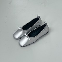 슈가펀 모브 리본 스퀘어 플랫슈즈 1cm